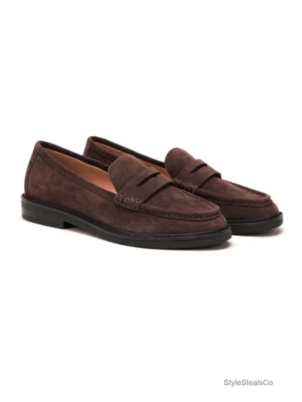 Genuine Leather Penny Loafers Nappa Mocc Cushioned